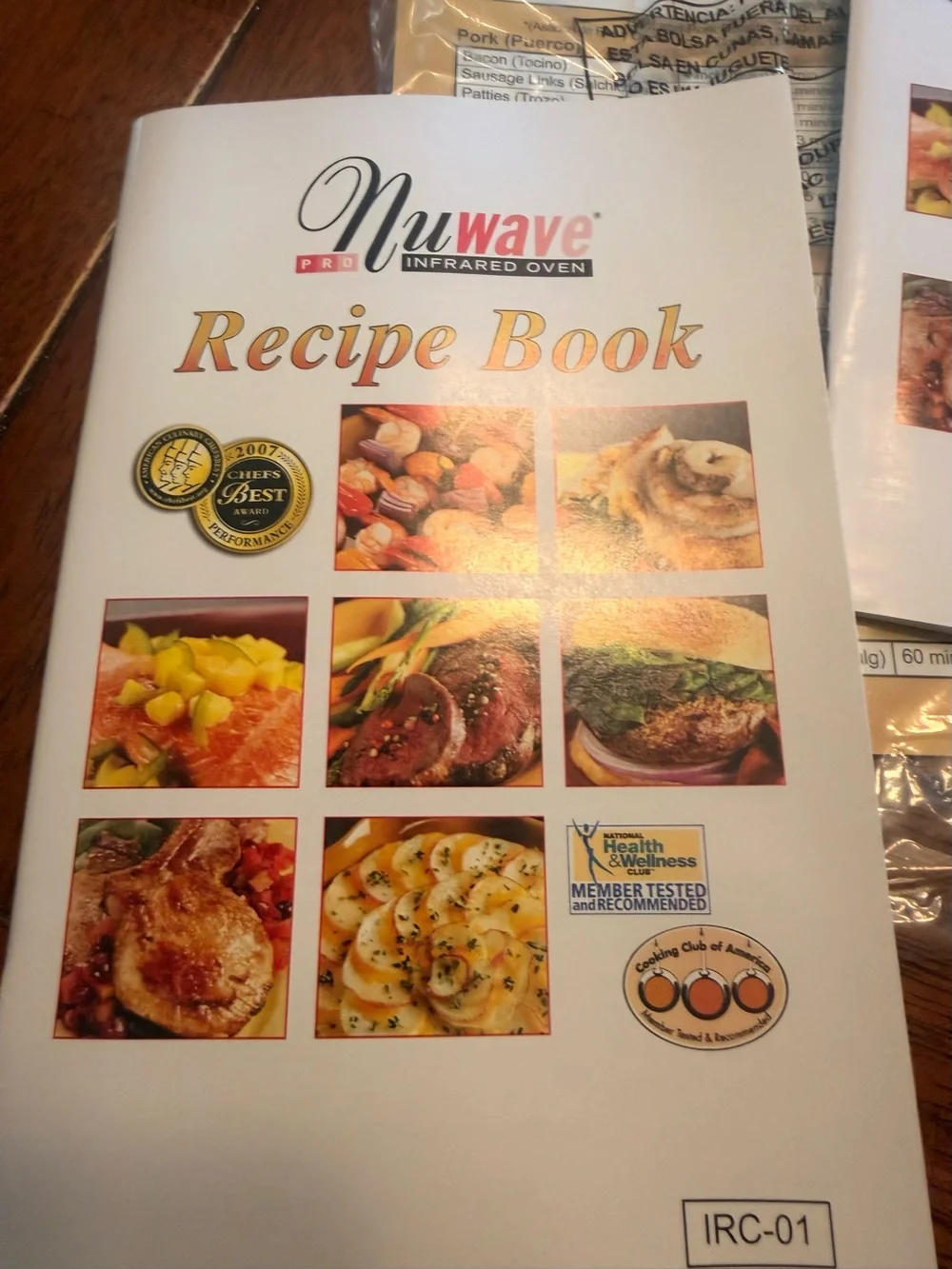Nu-Wave Oven Pro & Oven Extender Kit Infrared Oven Recipe Books & Owners Manuals